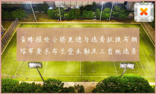 黄蜂报价小桥里德与选秀权换布朗绿军要求布兰登米勒及三首轮选秀权
